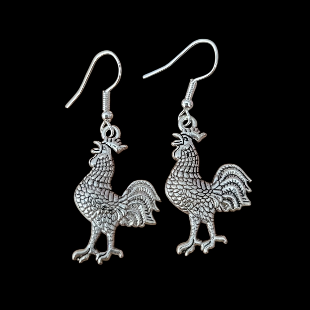 Rooster Earring.